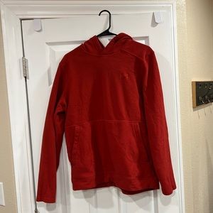 Men’s red  large under armour hoodie